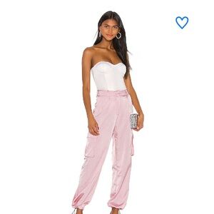 Superdown Pink Cargo Joggers